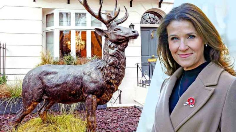 £10,000 lifesized bronze stag stolen from Alison Cork’s home